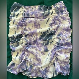 Tie dye mini skirt